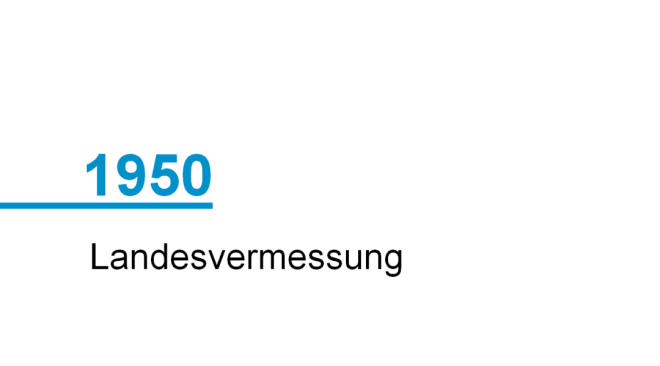 Jahr 1950; Landesvermessung